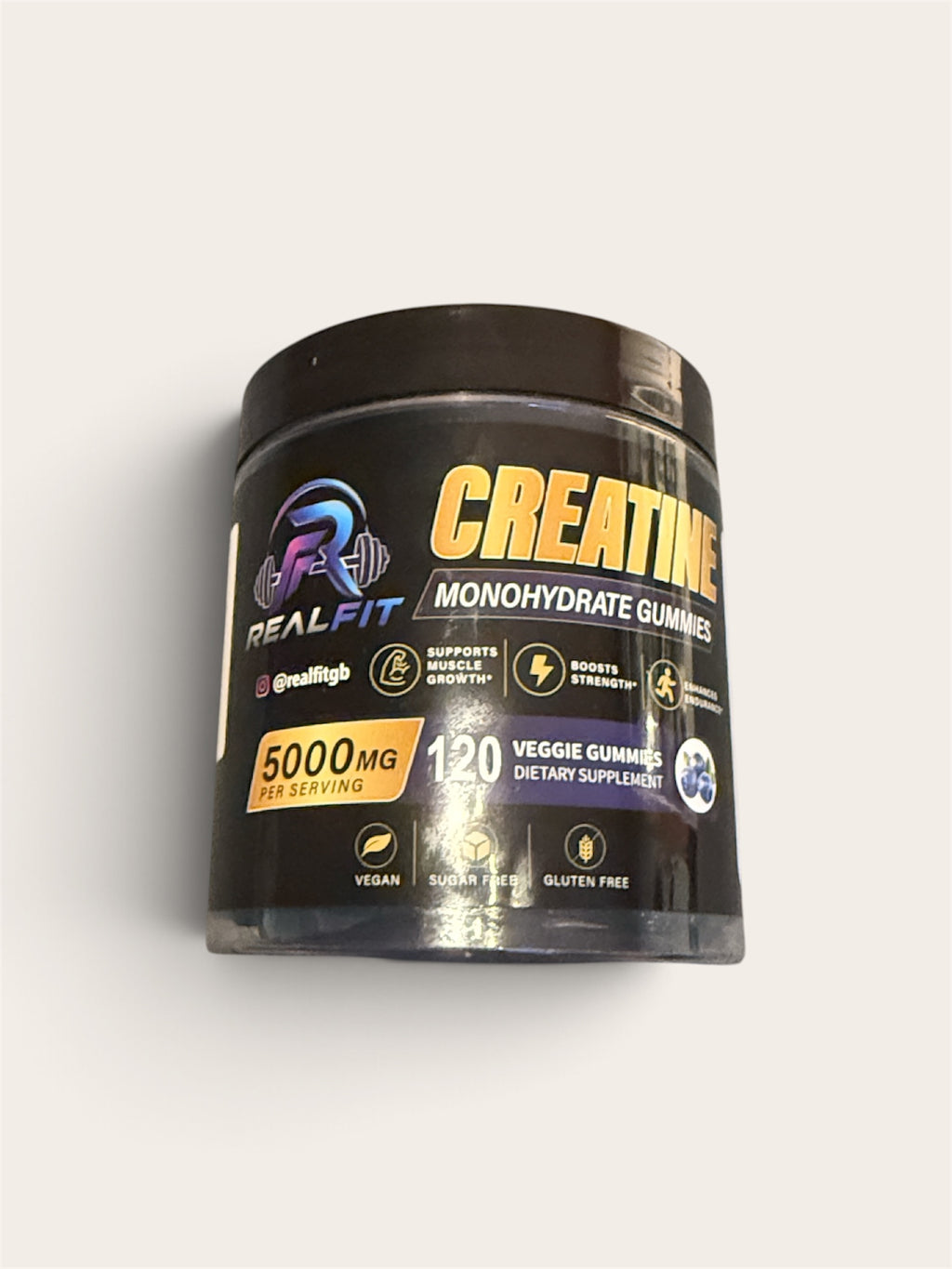 Real Fit 5000MG Creatine Gummies 120 Bulk Pack!
